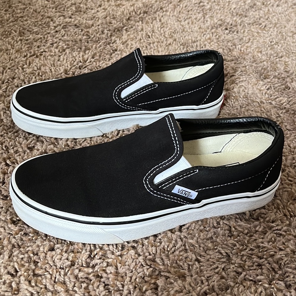 Black Vans Slip Ons